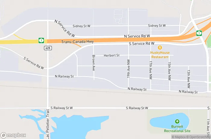 Map of Swift Current 1960 Chaplin Street West