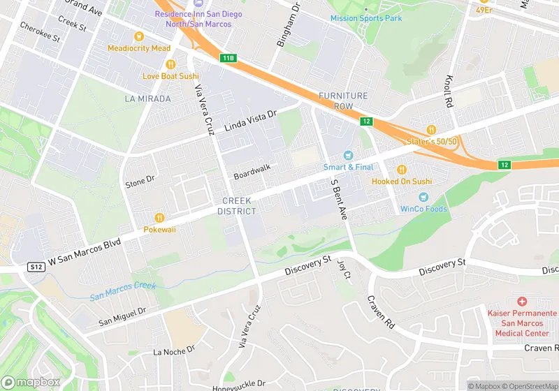 Map of San Marcos Public Storage