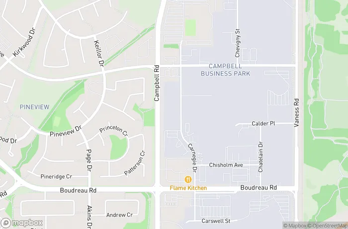 Map of St. Albert Carnegie Drive