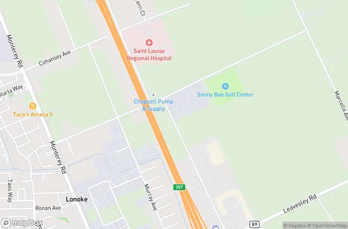 Map of California - Gilroy - San Ysidro Avenue