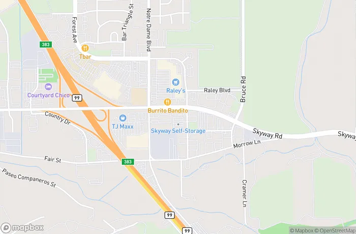 Map of California - Chico - Zanella Way