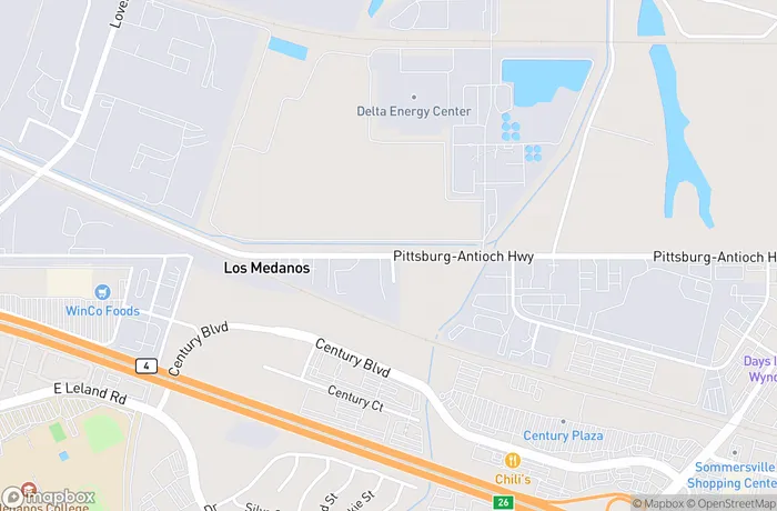 Map of California - Pittsburg - Pittsburg-Antioch Highway