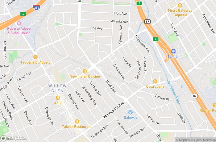 Map of Bay Area Self Storage | Bird Avenue