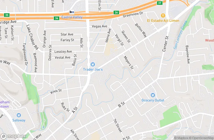 Map of Castro Valley Storage