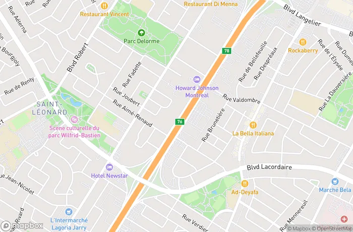 Map of Bluebird Self Storage