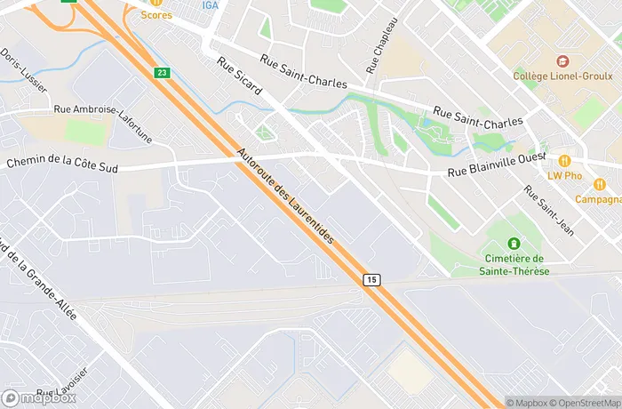 Map of Sainte-Thérèse Place Sicard