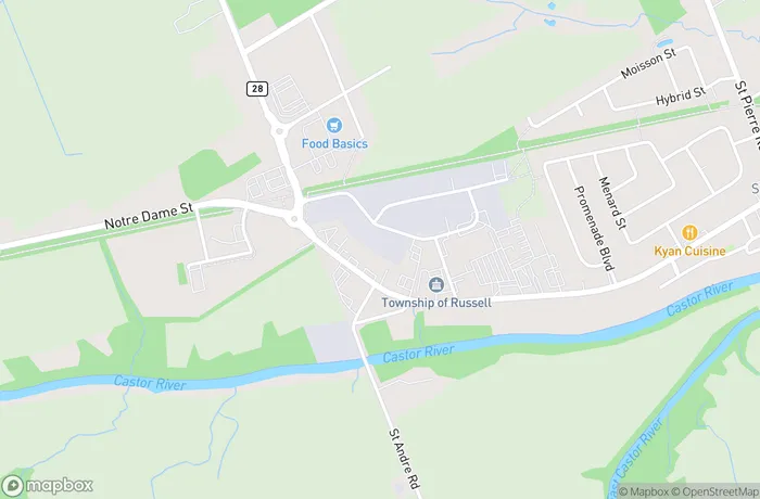 Map of Embrun Bay Street