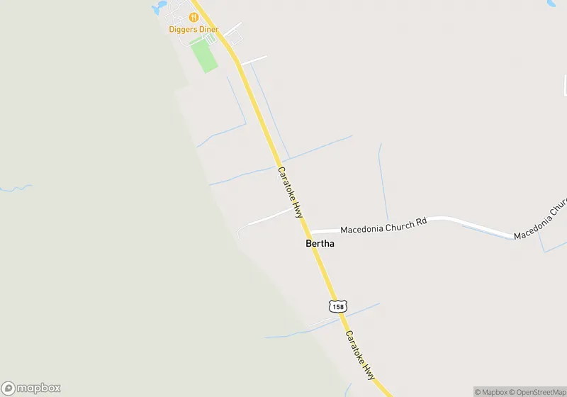 Map of Caratoke Highway