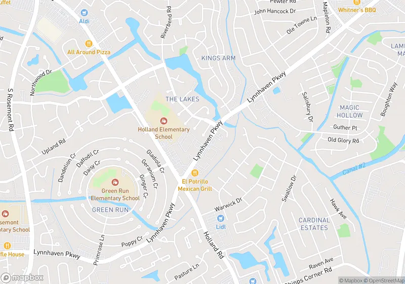 Map of Lynnhaven Parkway