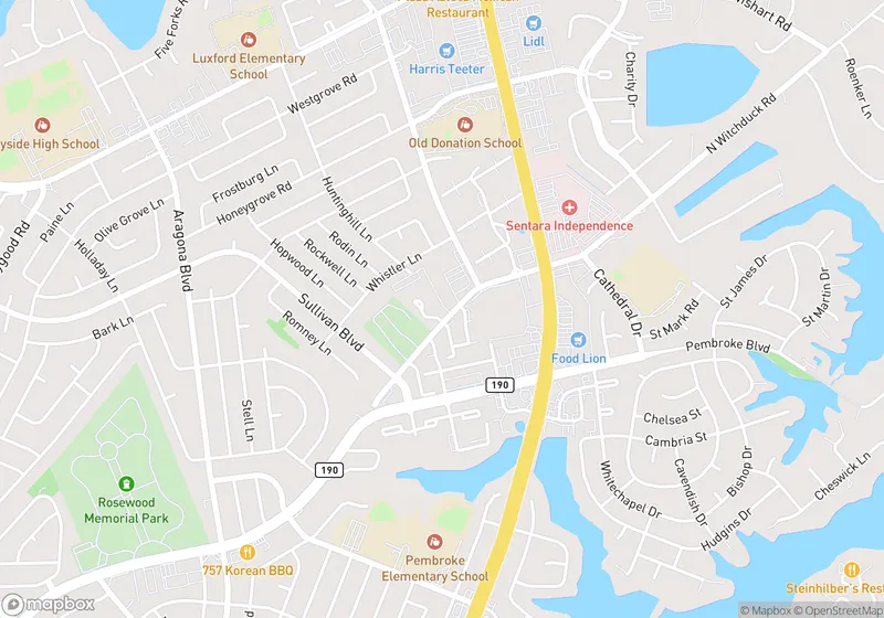 Map of North Witchduck Road