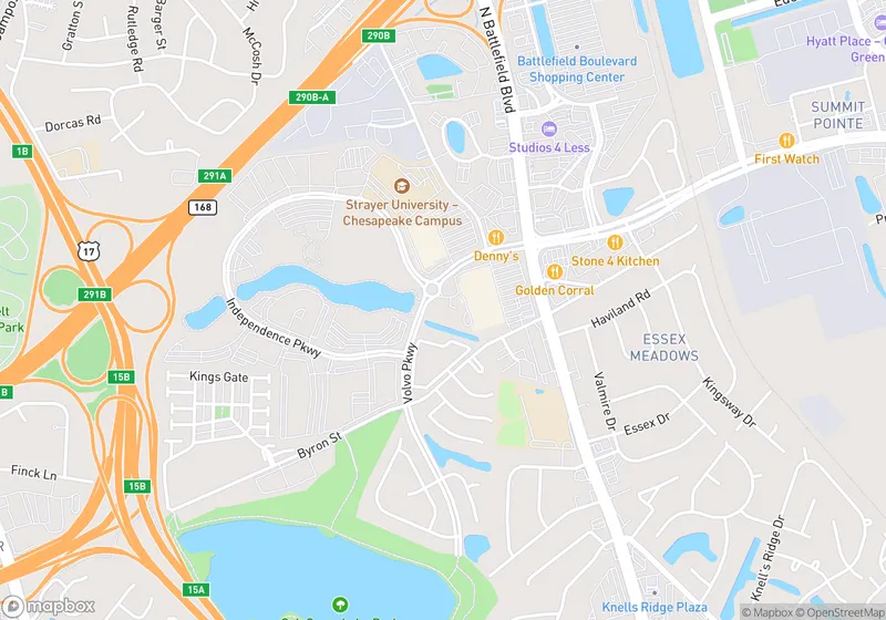 Map of Ocean Storage - Volvo Parkway