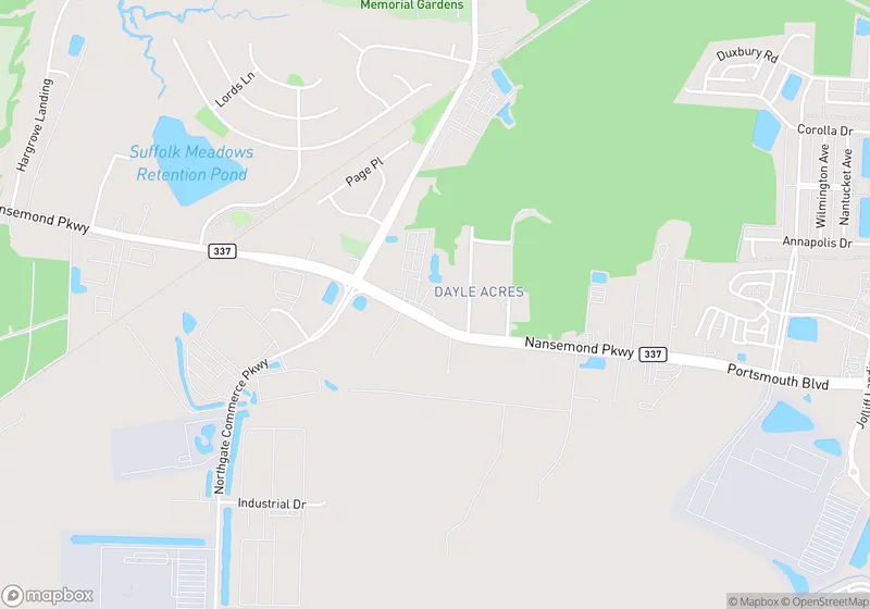 Map of Ocean Storage - Nansemond Parkway