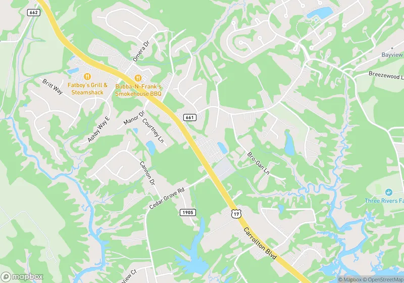 Map of 15373 Carrollton Blvd