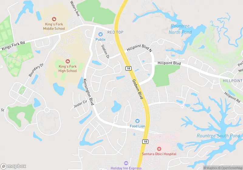 Map of Godwin Blvd