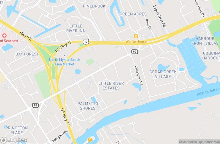 Map of Little River Highway 90 East