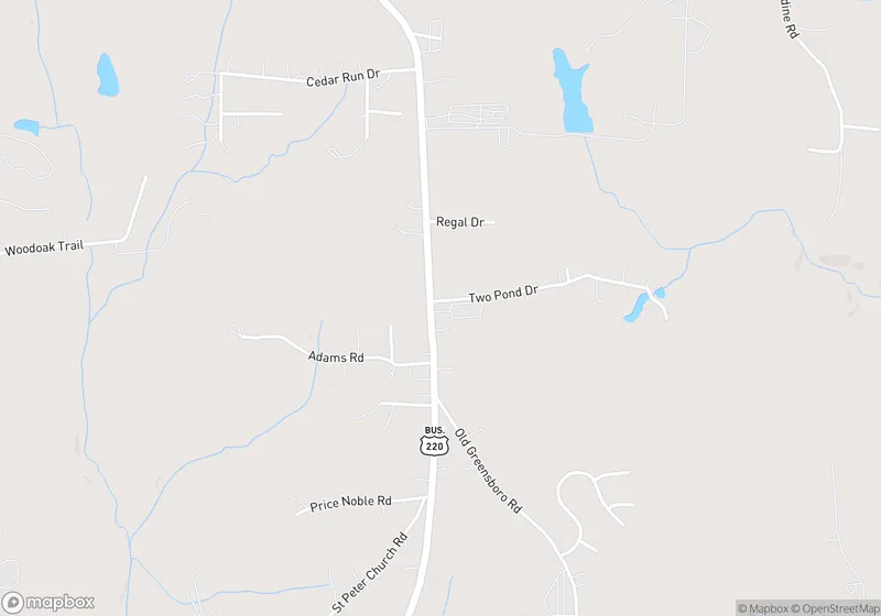 Map of AAA Storage Randleman NC