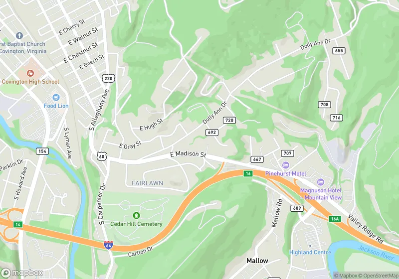 Map of East Madison Street