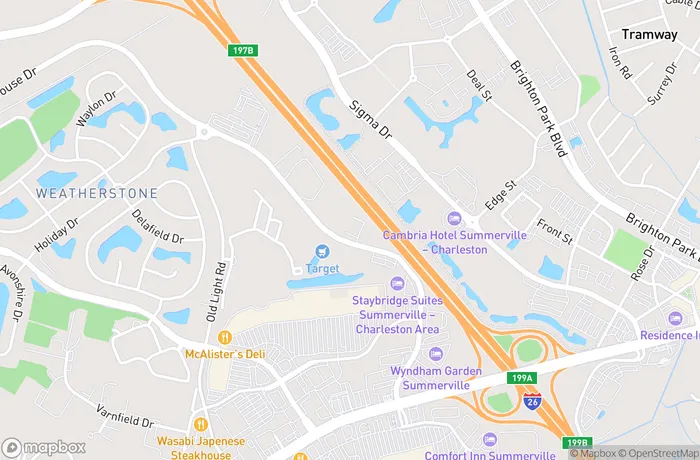 Map of Summerville Holiday Drive