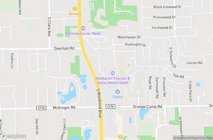 Map of DeLand Golf Club Drive