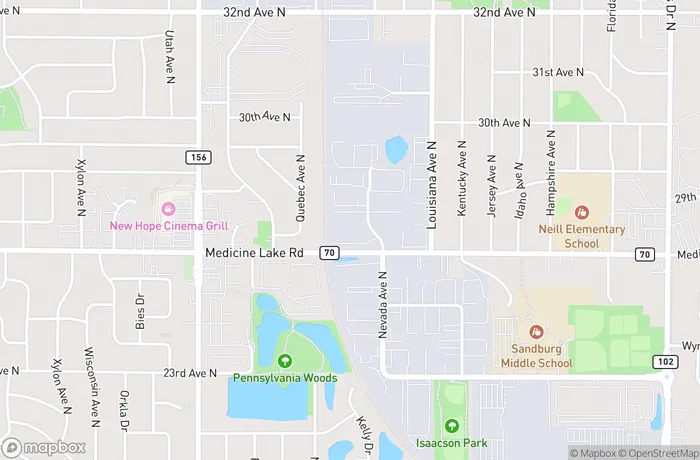 Map of New Hope Nevada Avenue