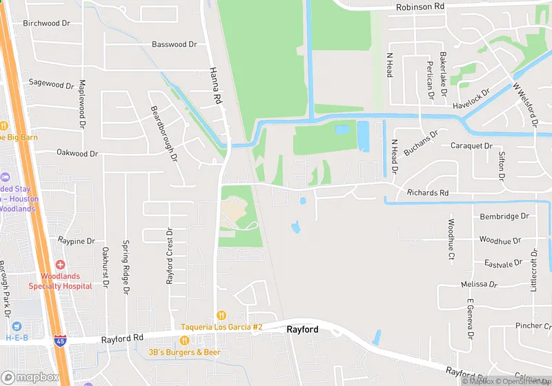 Map of AAA Storage Woodlands Texas