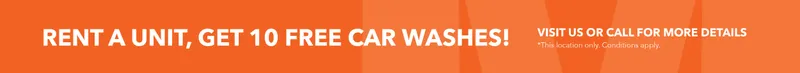 Rent a Unit, Get 10 Free Car Washes!