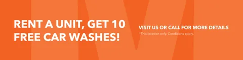 Rent a Unit, Get 10 Free Car Washes!