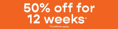50% off for 12 Weeks