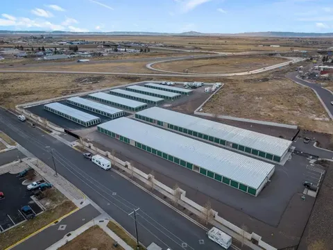 Aerial picture of the Boswell Drive self-storage units in Laramie, WY.