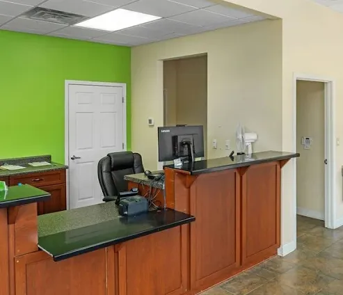 Interior of the rental office at Storage Star Self-Storage in Aiken, SC, at 3809 Richland Ave W