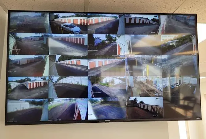 Secure storage with video surveillance