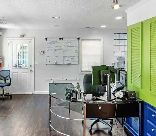 Interior of the rental office at Storage Star Self-Storage in Columbia, SC, on Sparkleberry Ln