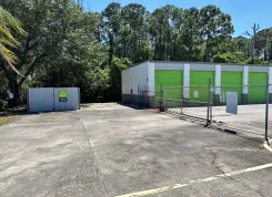 Gated access and outdoor drive-up storage units