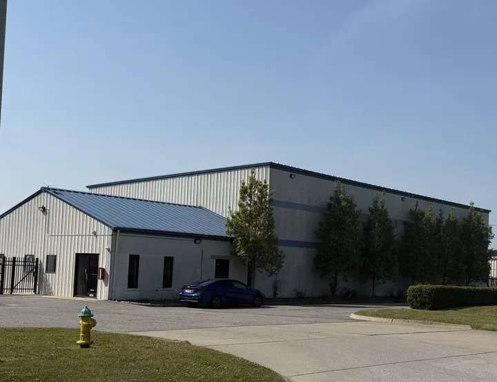 Exterior of the rental office and climate-controlled storage building at 1533 Harpers Rd, Virginia Beach