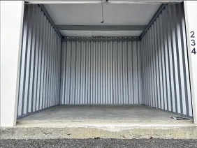 Inside of a drive-up storage unit at 901 Crane Ave