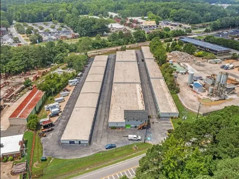 Aerial view of Storage Star Self-Storage in Williamsburg, VA, at 5393 Mooretown Rd
