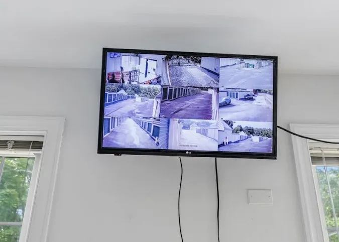 Secure storage with video surveillance