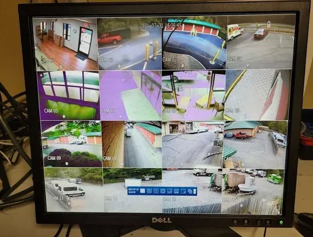 Secure storage with video surveillance