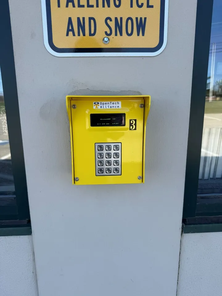 Secure storage with keypad entry