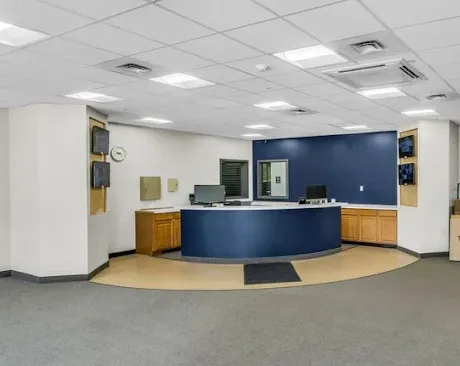 Interior of the rental office at Storage Star self-storage in Sanford, ME