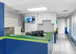 Interior of the rental office at Storage Star Self-Storage in Columbia on Clemson Rd