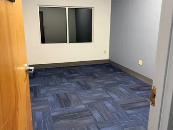 Inside of a vacant office space for rent