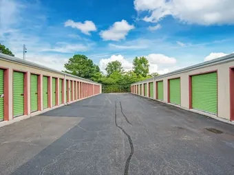 Wide drive aisles and convenient drive-up storage units in Chesapeake, VA