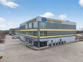 Daytime exterior view of the multi-story storage facility.