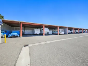 Covered parking for RVs and boats.