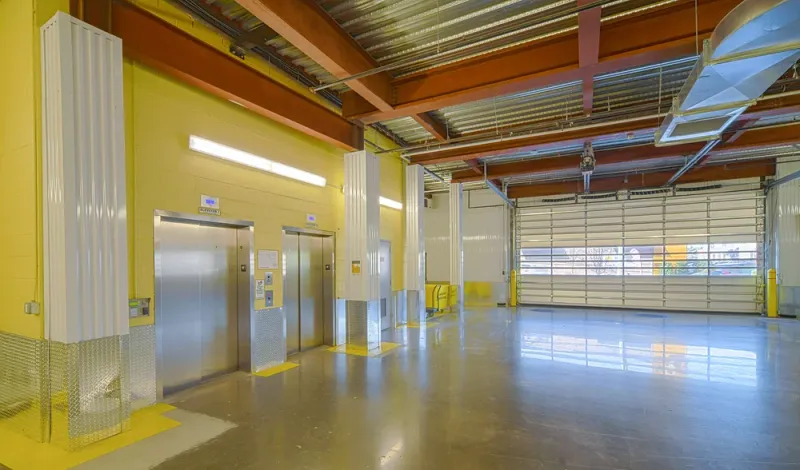 indoor unloading bay