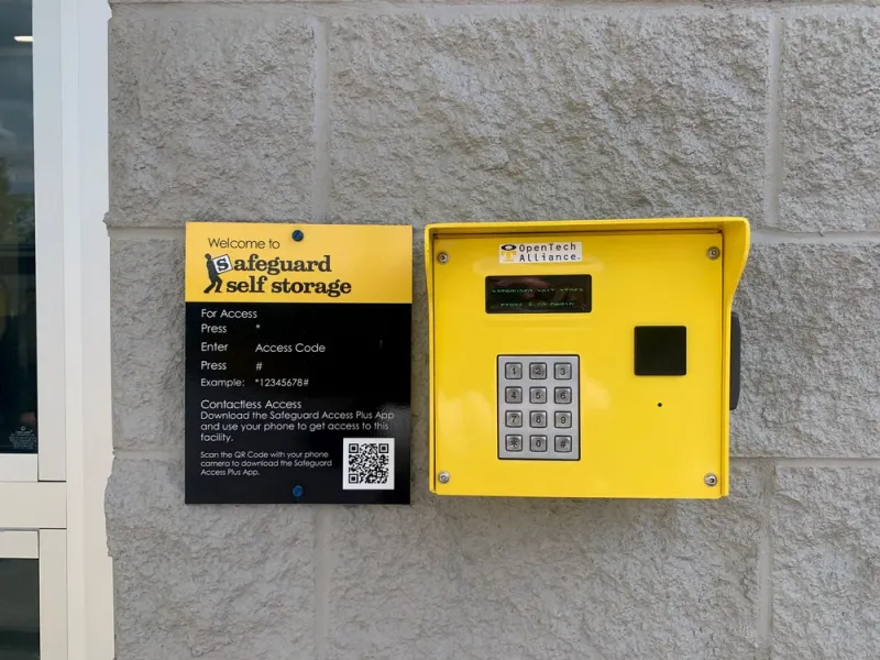 access control keypad storage units