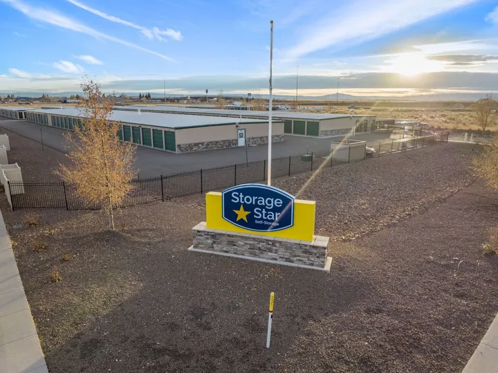 Storage Star monument sign at facility entrance