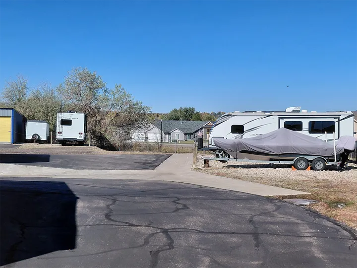 Outdoor RV and trailer parking