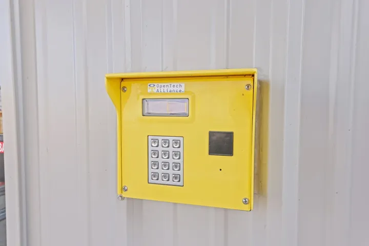 Keypad entry system for facility access.